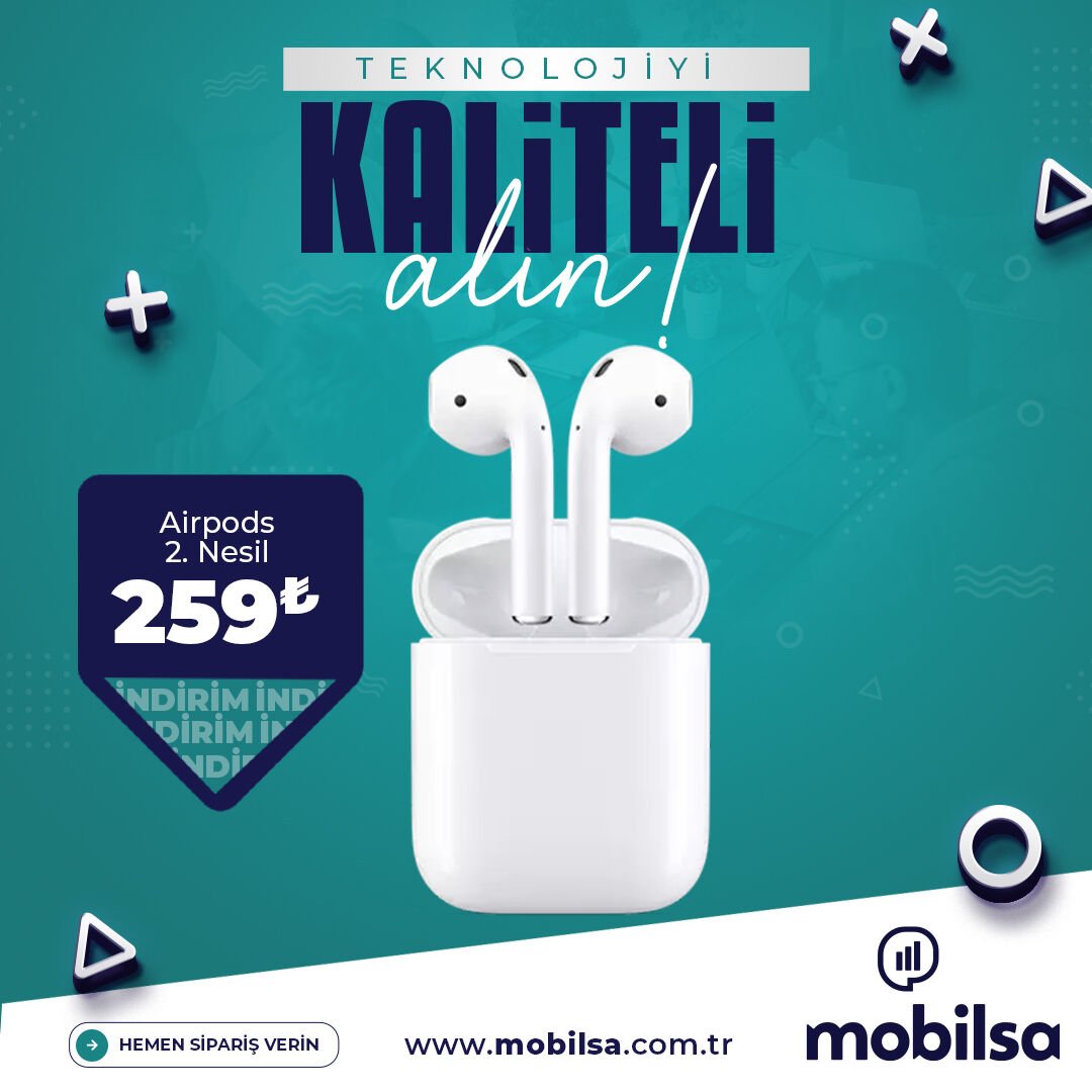 AirPods 2. Nesil Bluetooth Kulaklık