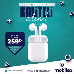 AirPods 2. Nesil Bluetooth Kulaklık